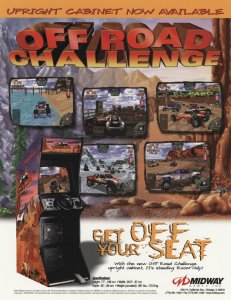 Off Road Challenge Arcade FLYER Original UNUSED 1997 Upright Video Game Art