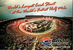 Aerial View Bristol Motor Speedway NASCAR Bristol TN Postcard A13