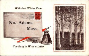 Massachusetts Best Wishes From North Adams 1913