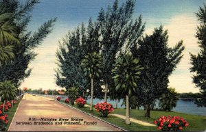 Florida Bradenton Manatee River Bridge 1949