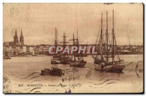 Old Postcard Sailboats in Bordeaux Rade Boat