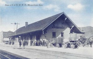 Marshalltown Iowa Train Station Vintage Postcard AA21255