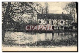 Old Postcard Anet Piece of Water Mill Chateau of the Barliette