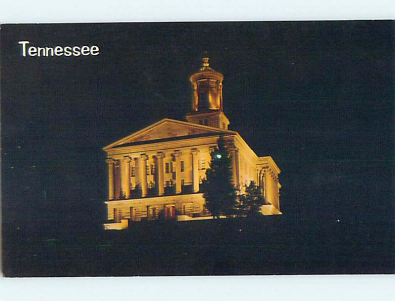 Unused Pre-1980 NIGHT VIEW OF STATE CAPITOL Nashville Tennessee TN Q7914-14