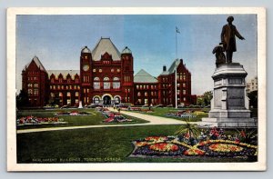 Parliament Buildings TORONTO Canada VINTAGE Postcard A172