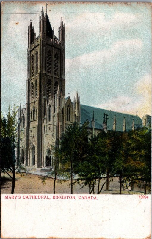 Canada Mary's Cathedral Kingston Ontario Vintage Postcard 09.97