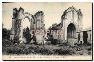 Surroundings Old Postcard Angouleme La Couronne Abbey