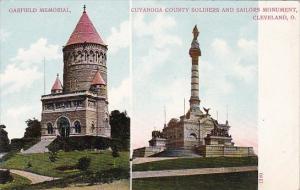 Ohio Cleveland Garfield Memorial and Cuyahoga County Soldiers and Sailors Mon...