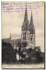 Old Postcard Moulins The Cathedral of the New Museum Street