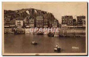 Postcard Old Treport Eu Mers Le Francois quay 1st and smugglers