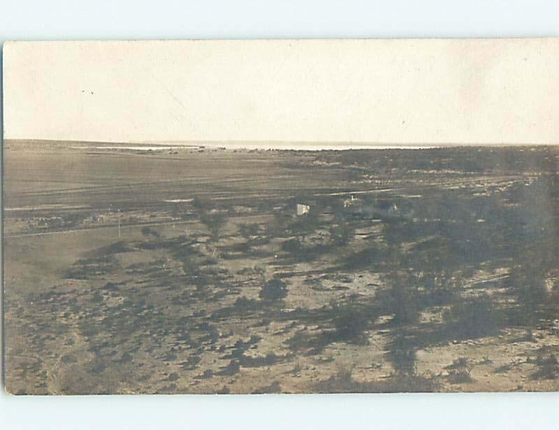 old rppc TRAIN RAILWAY IN LAKE EYRE AREA Near William Creek Australia HM1876