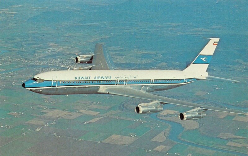 Airline Postcards         Kuwait Airway Corporation Boeing 707-320 