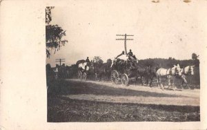 Morton Horse Carriages Wagons Real Photo Vintage Postcard JF235215