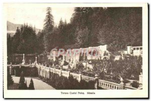 Postcard Old Terasa Castyel Peles Sinaia