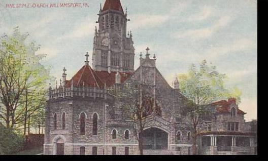 Pennsylvania Williamsport Pine Street M E Church 1912