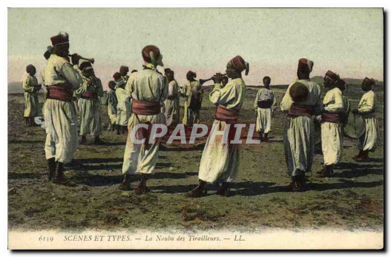 Old Postcard Militaria La Nouba Skirmishers