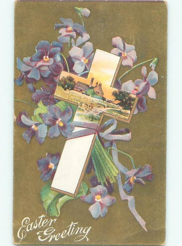 Divided-Back EASTER SCENE Great Postcard AA1548