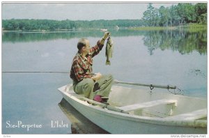 Man Fishing, Ste-Perpetue, L'Islet, Quebec, Canada, 1950-1960s