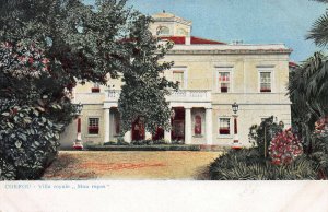 Royal Villa, Corfu, Ionian Islands, Greece, Early Postcard, Unused