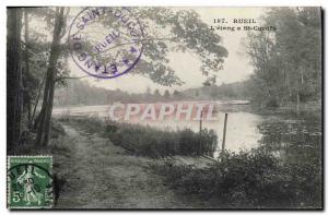 Old Postcard Rueil The pond in St Cucufa