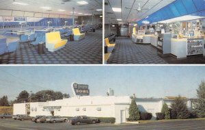 Danvers Massachusetts Sunnyside Bowladrome, Multi-View Chrome Vintage PC U11136