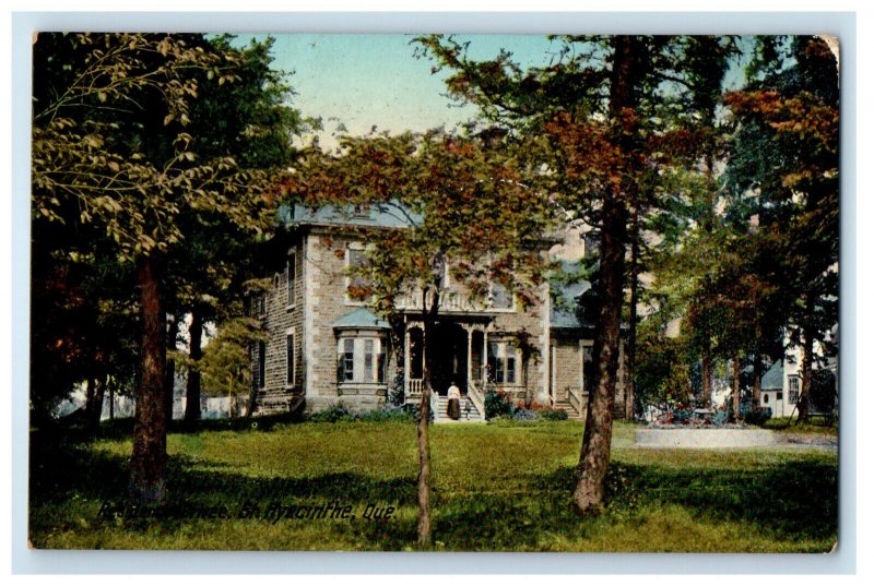 1923 Residence in St. Hyacinthe Quebec Canada Posted Antique Postcard 