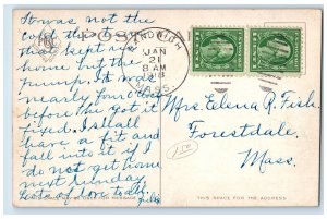 1918 John Hay Library Providence Rhode Island RI Sandwich Mass Vintage Postcard