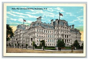 Vintage 1910's Postcard Panoramic View State War & Navy Building Washington DC