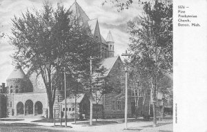 DETROIT, Michigan MI    FIRST PRESBYTERIAN CHURCH  ca1900's UDB Vintage Postcard