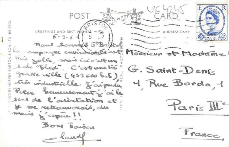 uk4245 bristol real photo  uk