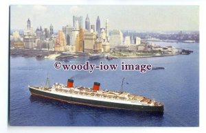 LS0451 - Cunard Liner - Queen Elizabeth - postcard