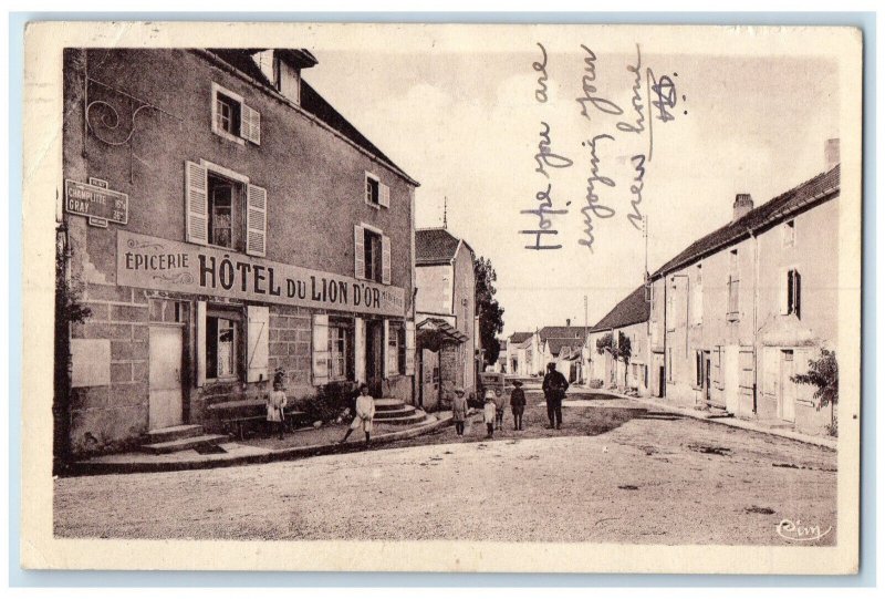 1952 Hotel Du Lion Cassigny Rue De Dilon Hte-Marne France Posted Postcard