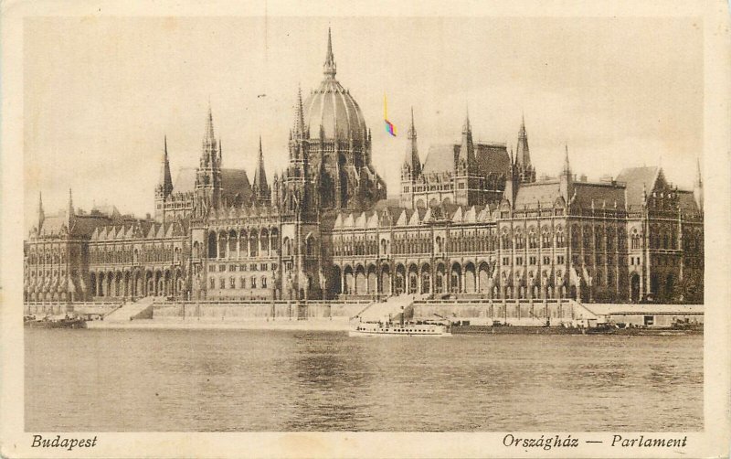 Carte postale Budapest Parlament latkep