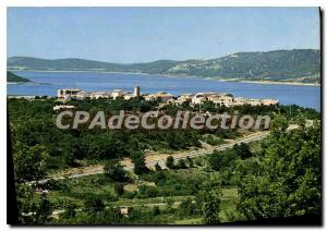 Modern Postcard Gorges of Verdon Picturesque Lakefront noveau the village of ...