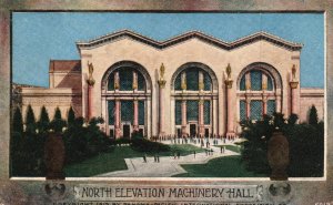 Vintage Postcard North Elevation Machinery Hall Panama Pacific International