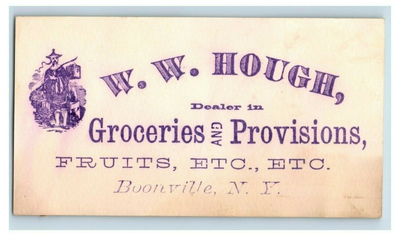 1860's-70's Engraved W.W Hough Groceries & Provisions Chinese Man Tea Boxes P153