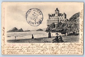 1905 View Of Cliff House San Francisco California CA Relief Antique Postcard