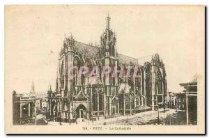 Old postcard Metz Cathedral