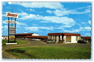 1975 Barney's Motel Brandon Manitoba Canada Vintage Posted Postcard