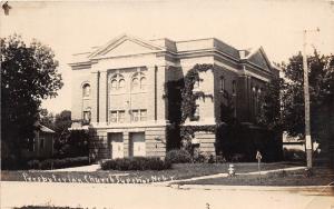 D57/ Superior Nebraska Ne Real Photo RPPC Postcard c1930s Presbyterian Church