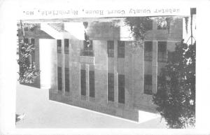 Marshfield Missouri Webster Court House Real Photo Antique Postcard K38713