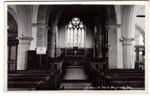 Real Photo, Interior, St Edward's Church KIngsbridge, Devon, England