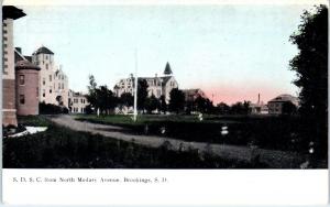 BROOKINGS, SD South Dakota   View of SD STATE COLLEGE  c1910s  Postcard