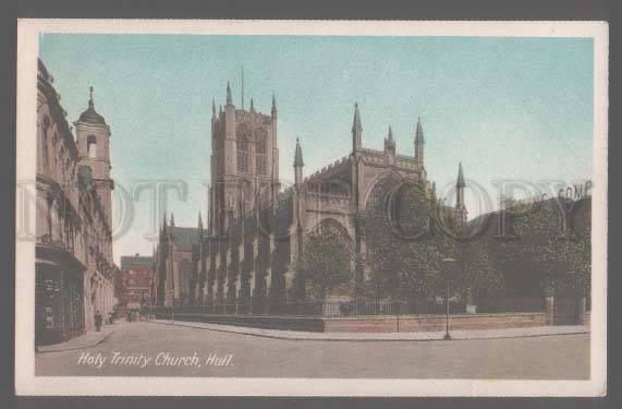 105316 UK Holy Trinity Church Hull Vintage photo PC