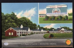 Virginia RICHMOND White-House Motor Lodge U.S. Route #1 and 301 - LINEN