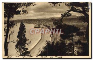 Nice Old Postcard General view and Bay of Angels