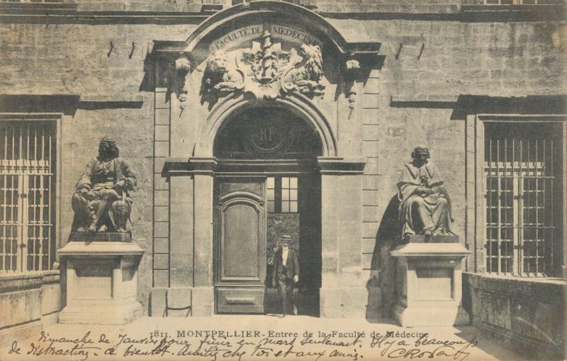 France Montpellier Entree de la Faculté de Médecine 01.96