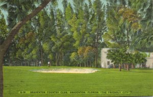PC GOLF, FL, BRADENTON, BRADENTON COUNTRY CLUB, Vintage Postcard (b45886)