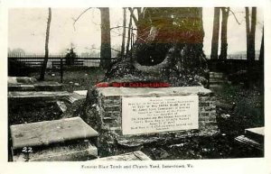 VA, Jamestown, Virginia, Church Yard, Famous Blair Tomb, RPPC