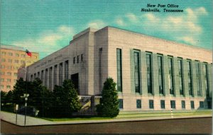 New United States Post Office Building Nashville Tennessee UNP Linen Postcard A5